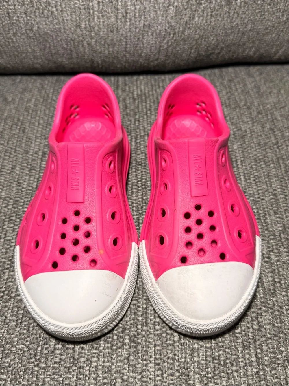 Converse All Star Play Lite CX Toddler Slip-On Shoes Fuschia Pink size 10